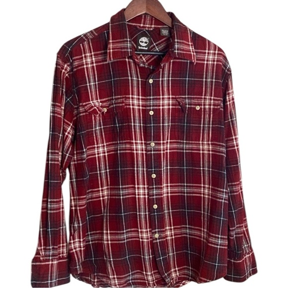 Timberland Flannel Button Down Long Sleeve Shirt- size XL- - Picture 1 of 5